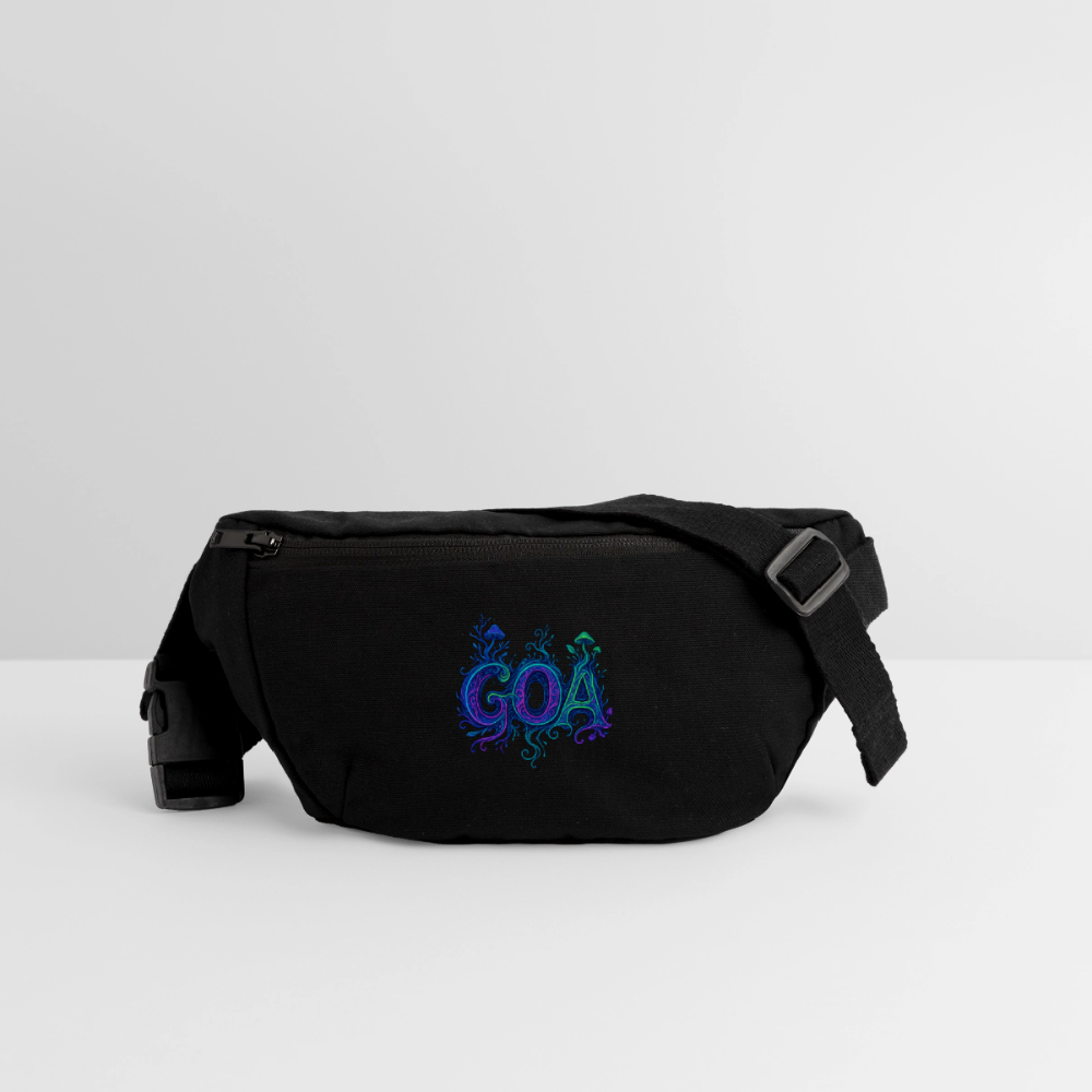 GOA recycelte Gürteltasche - Schwarz