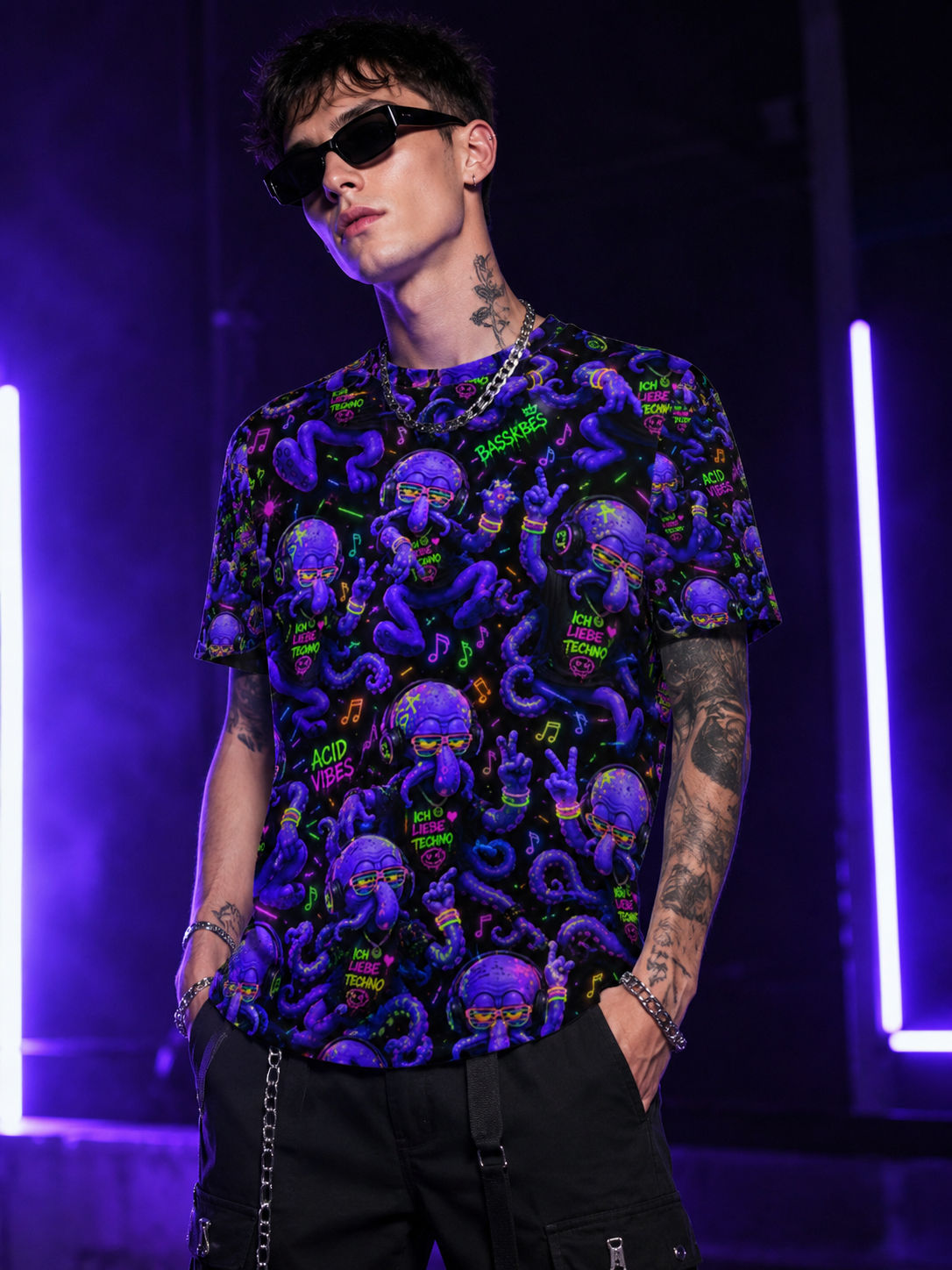 Acid Vibes – Premium All-Over T-Shirt