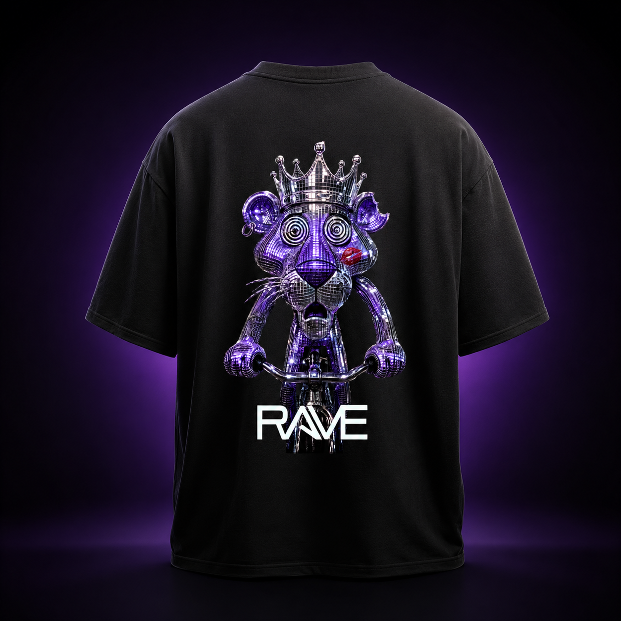 Disco Lion – Premium Oversize Shirt
