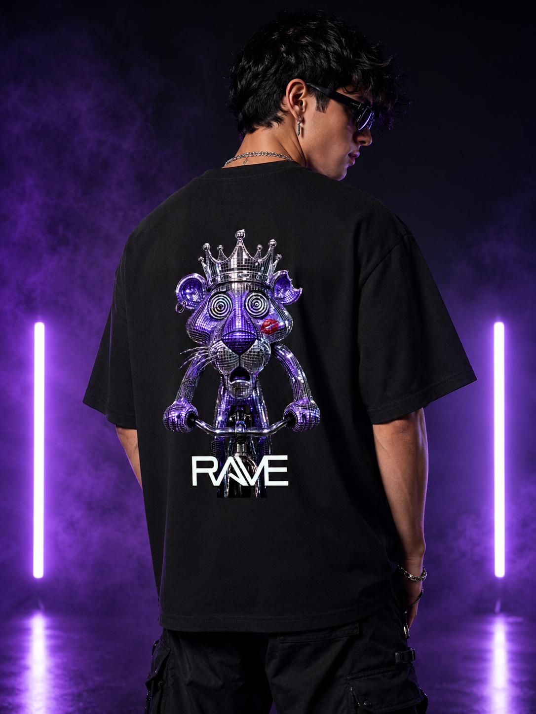 Disco Lion – Premium Oversize Shirt