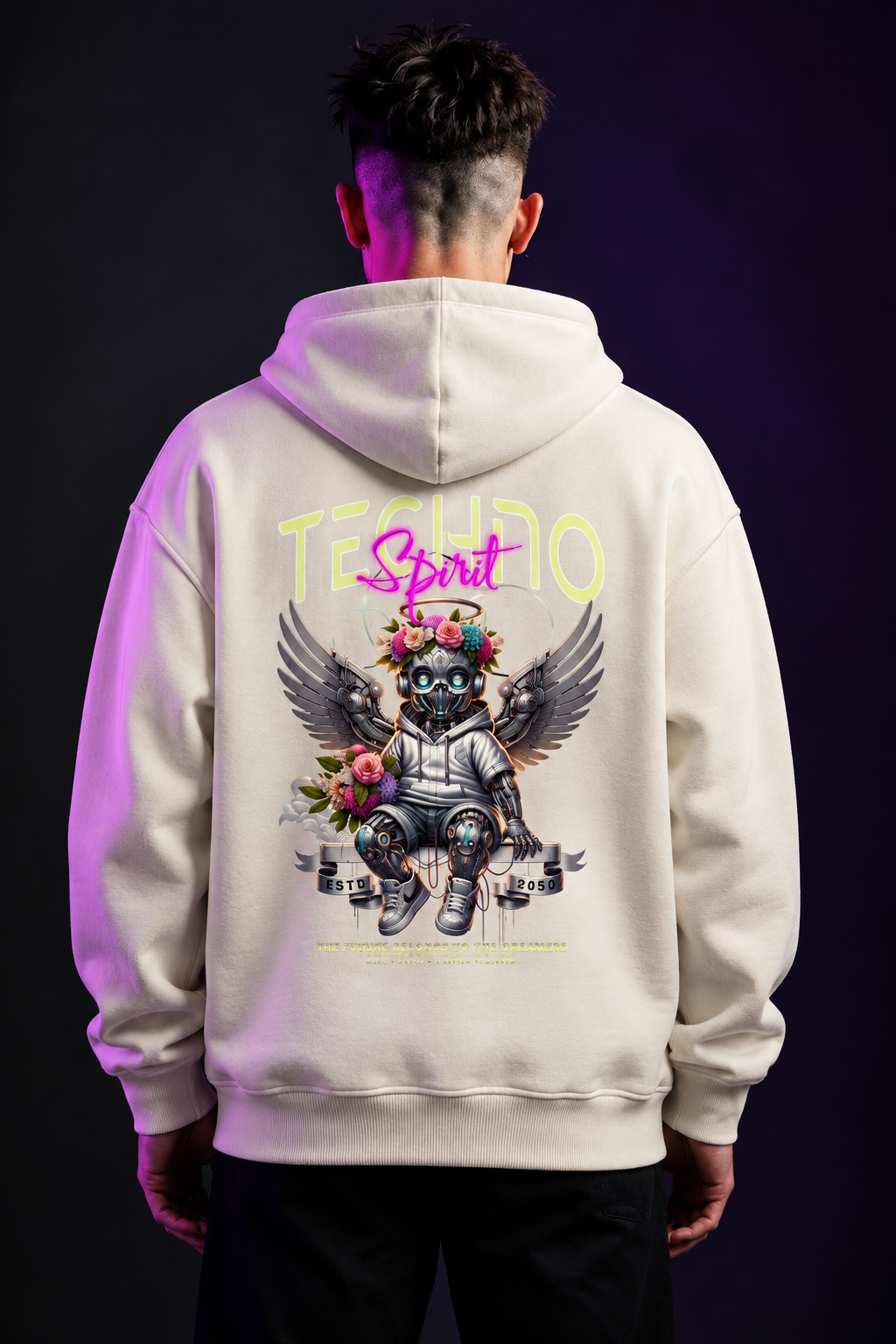 Felpa oversize Techno Baby