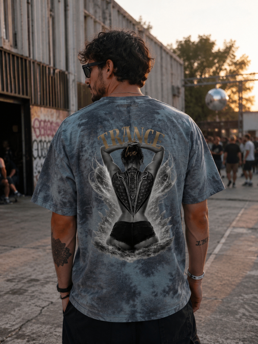 Instinct Trance Love Tie Dye T-Shirt | Festival & Techno Shirt
