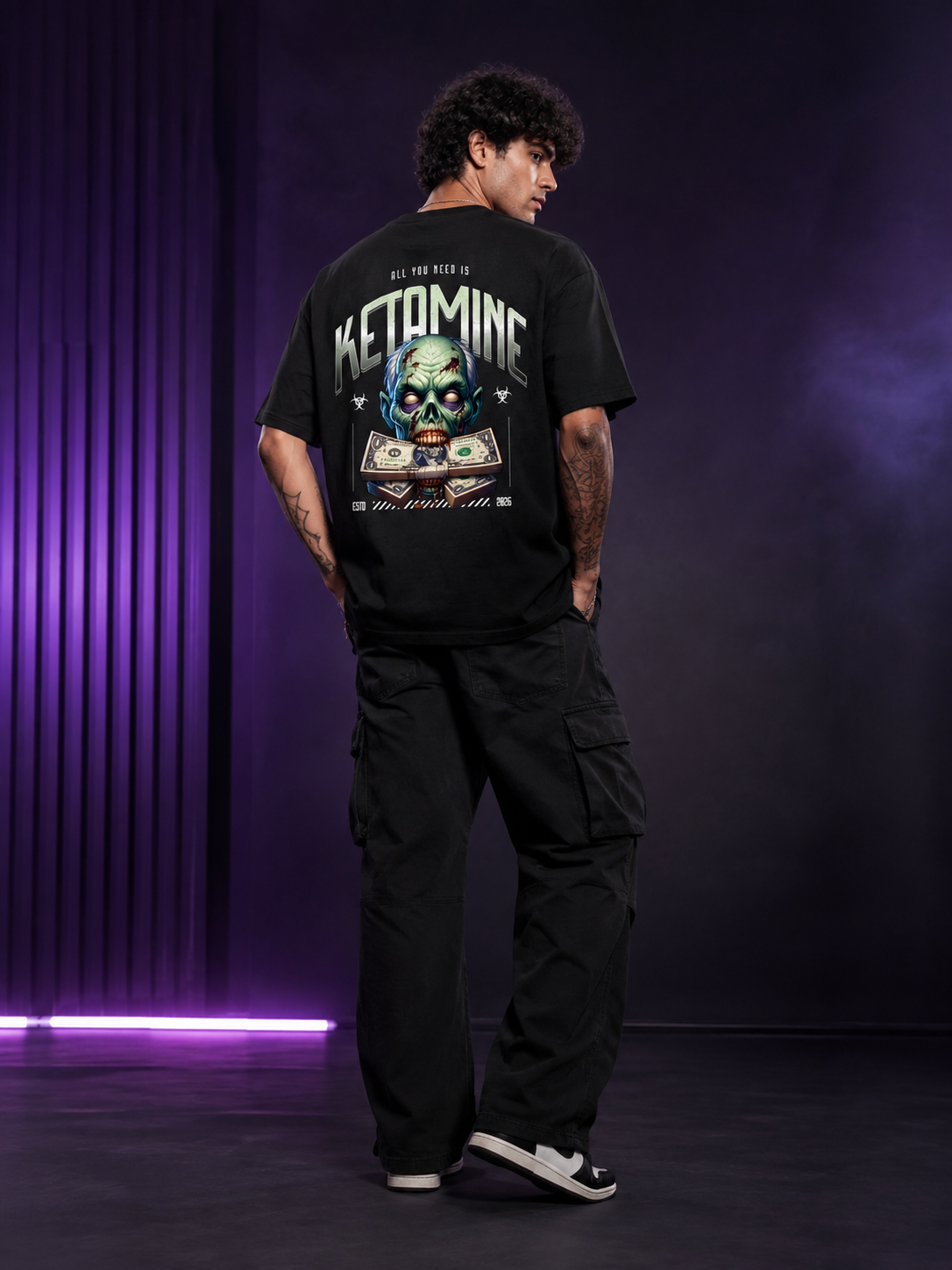Ketamine Cash – Premium Oversize Rave Shirt