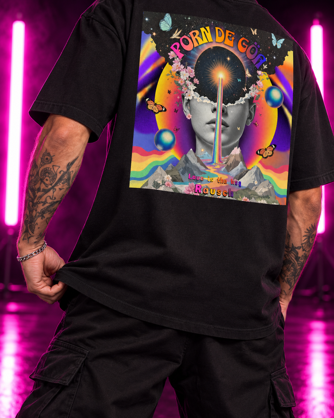 Porn de Goa Heavy Oversize Festival Shirt 240 GSM