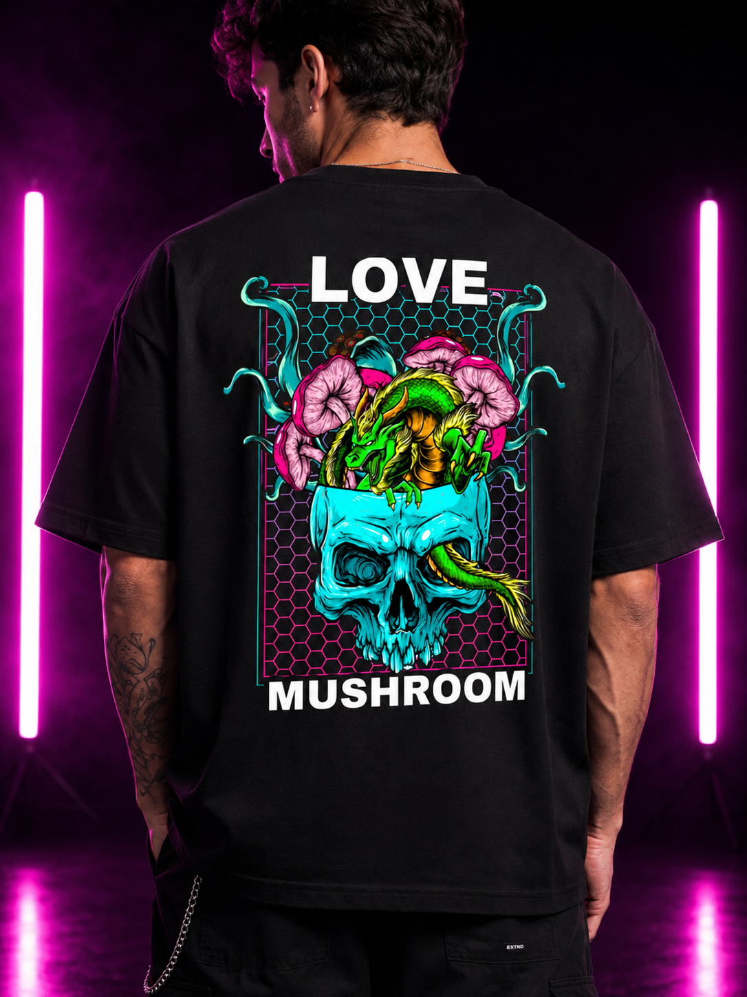Love Mushroom Oversized Shirt