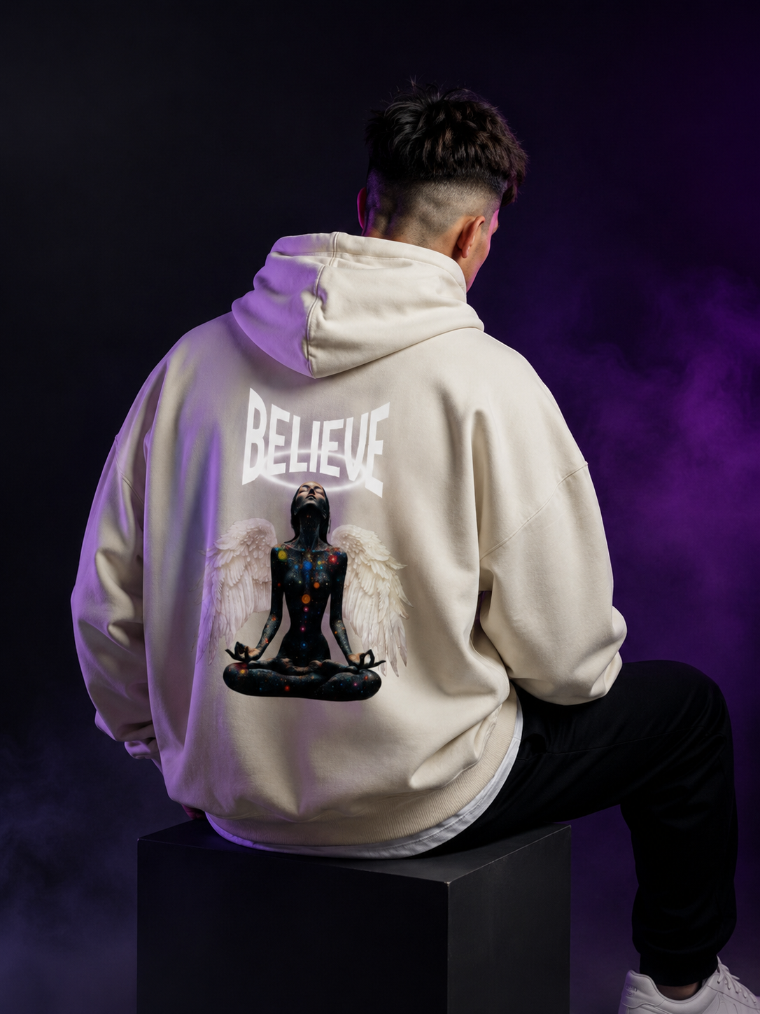 Felpa con cappuccio oversize Belive