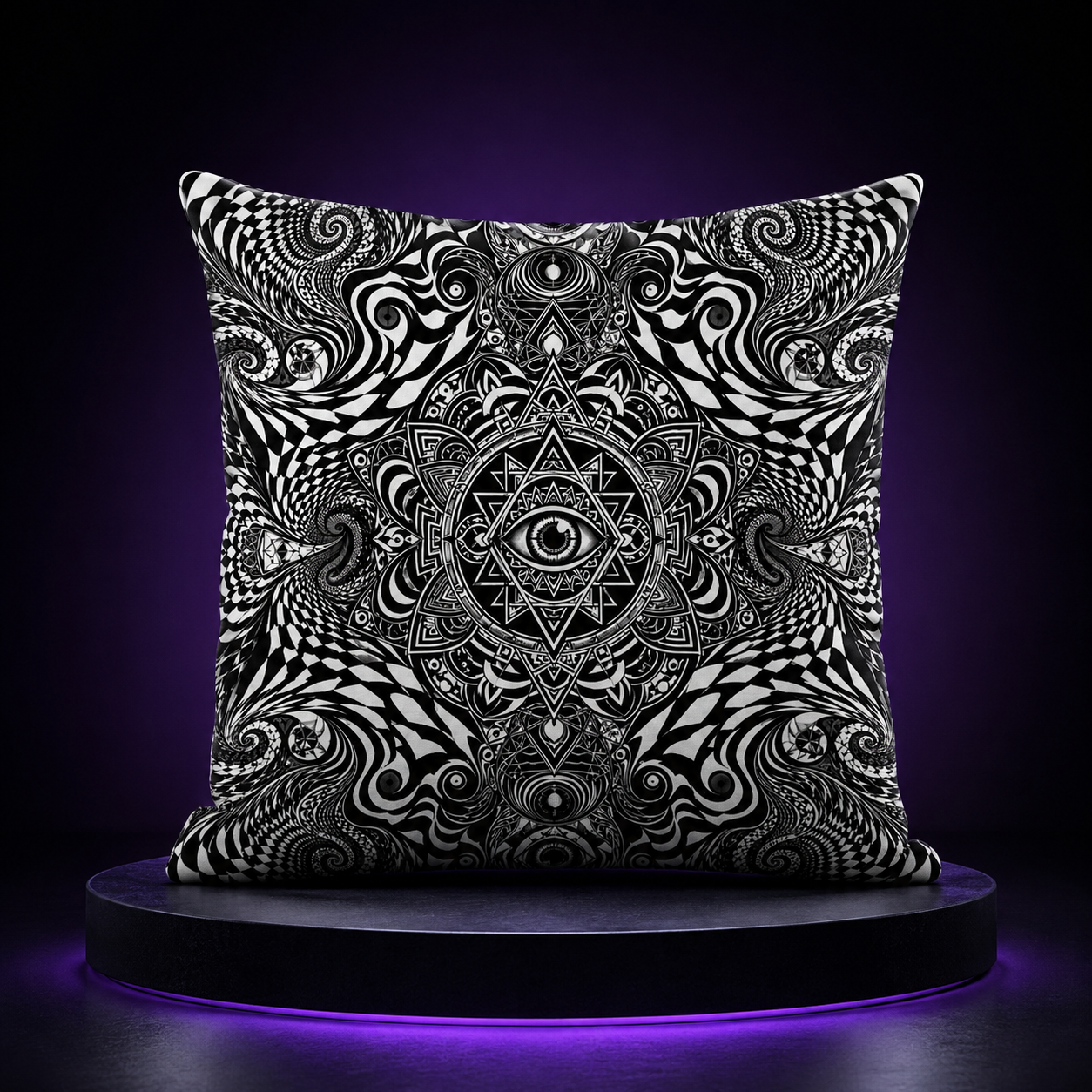 Third Eye Noir Kissen