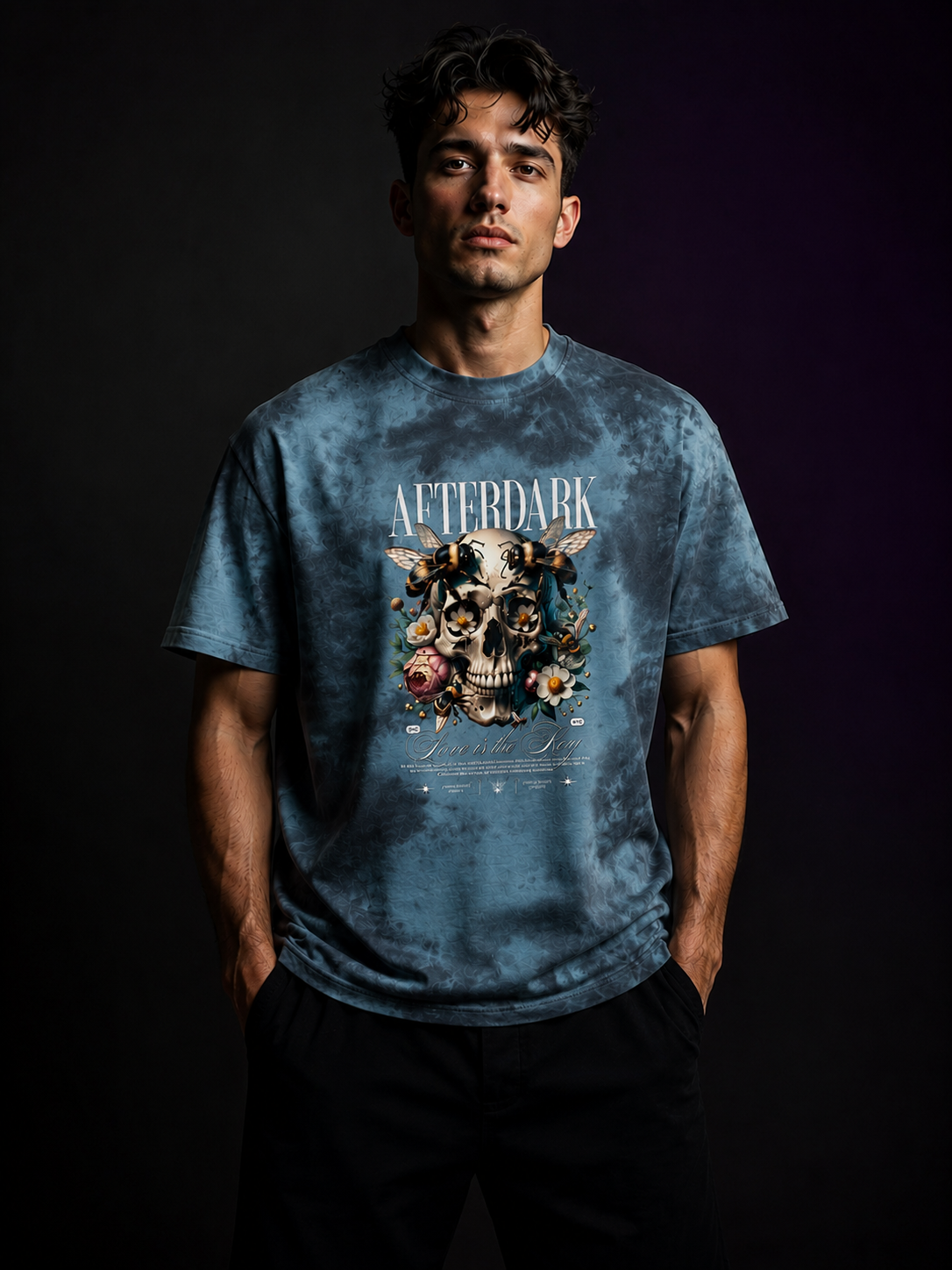 Love Is The Bee Tie Dye T-Shirt | Festival Techno Shirt