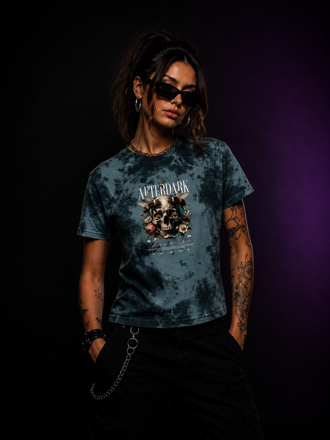 Love Is The Bee Tie Dye T-Shirt | Festival Techno Shirt