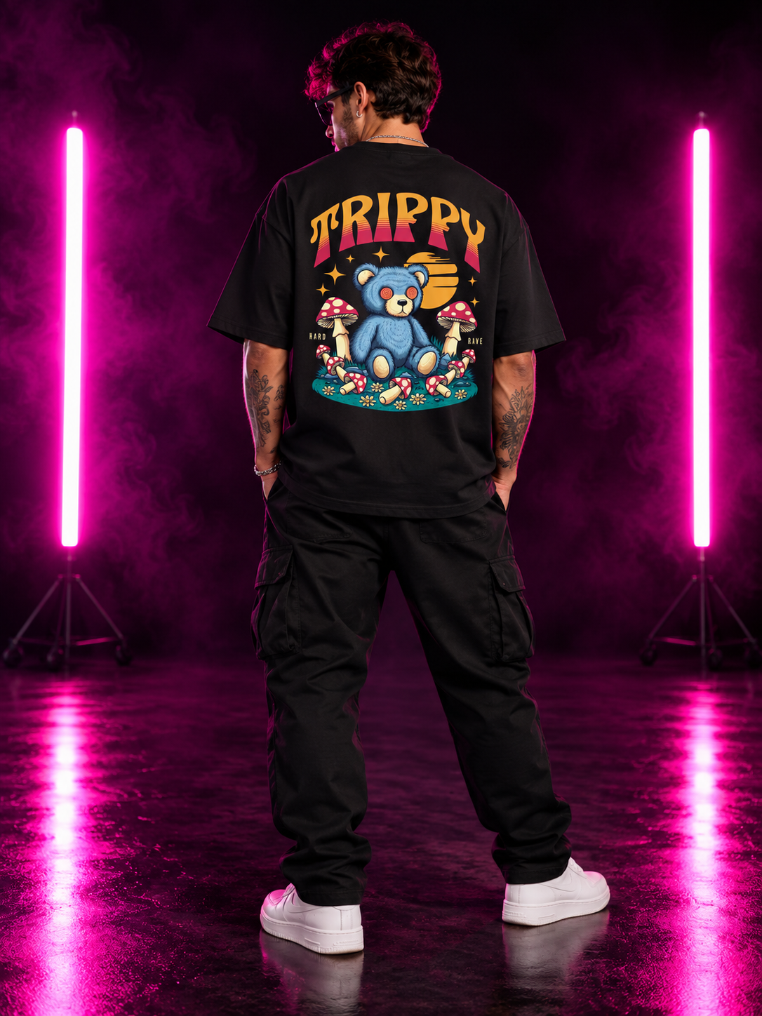 Trippy Rave Bear Classic T-Shirt – Psychedelic Festival Shirt