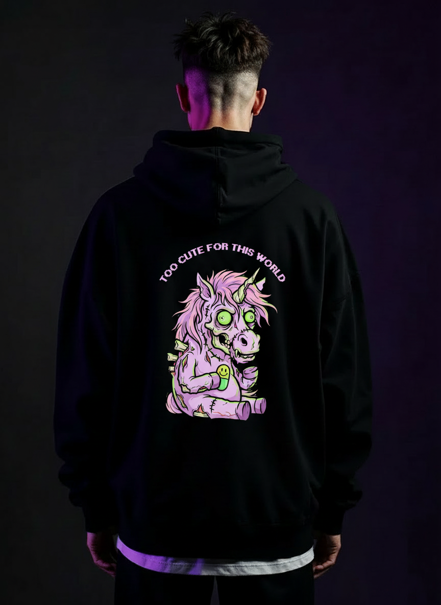 Cute Damage Einhorn Oversize Hoodie