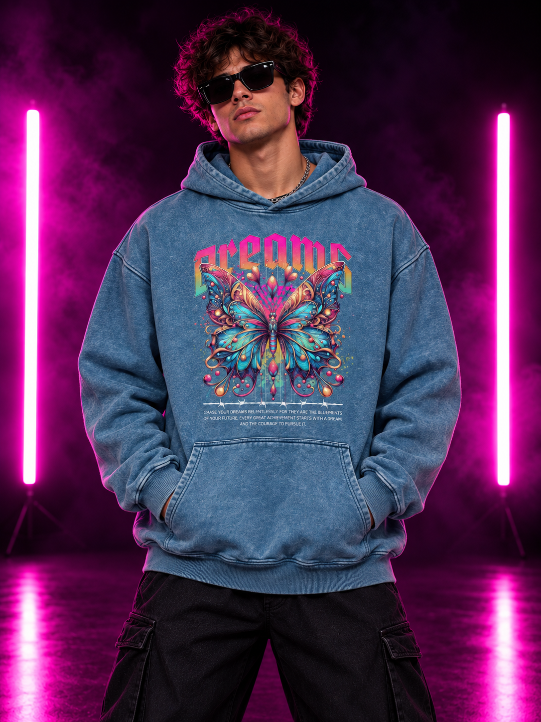Dreamscape Butterfly Heavy Oversize 440GSM