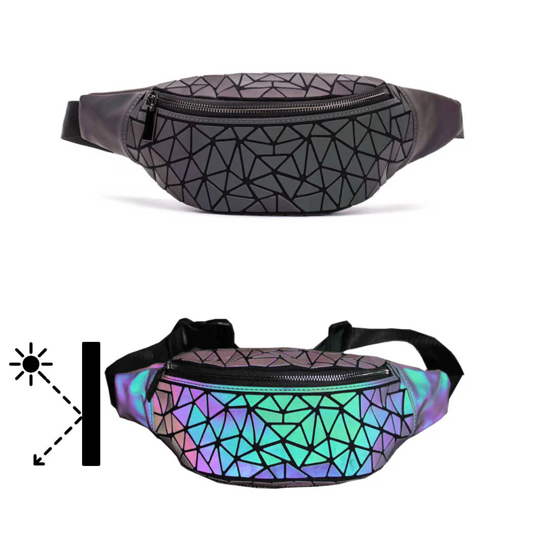 Luminalux Reflective Bag – reflektierende Festival-Bauchtasche