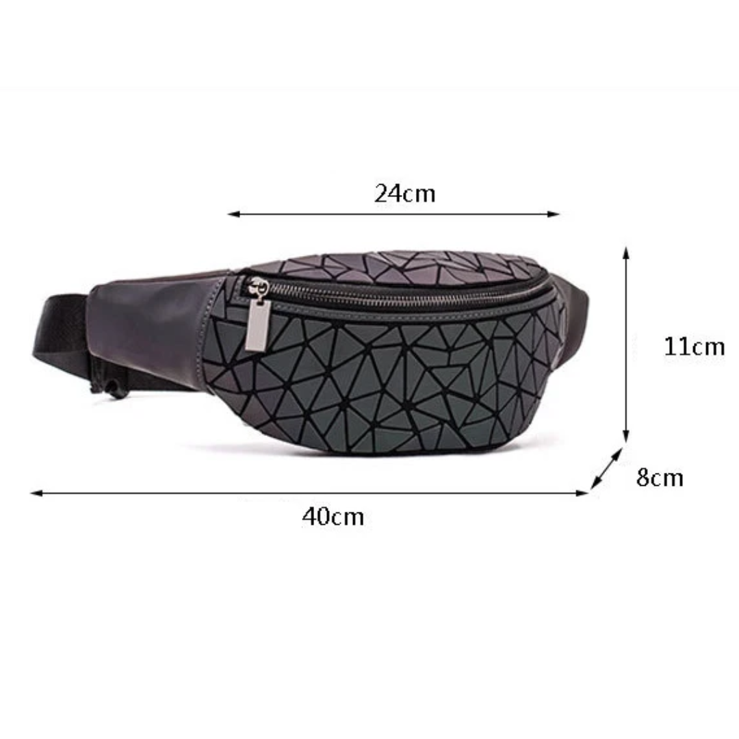 Luminalux Reflective Bag – reflektierende Festival-Bauchtasche