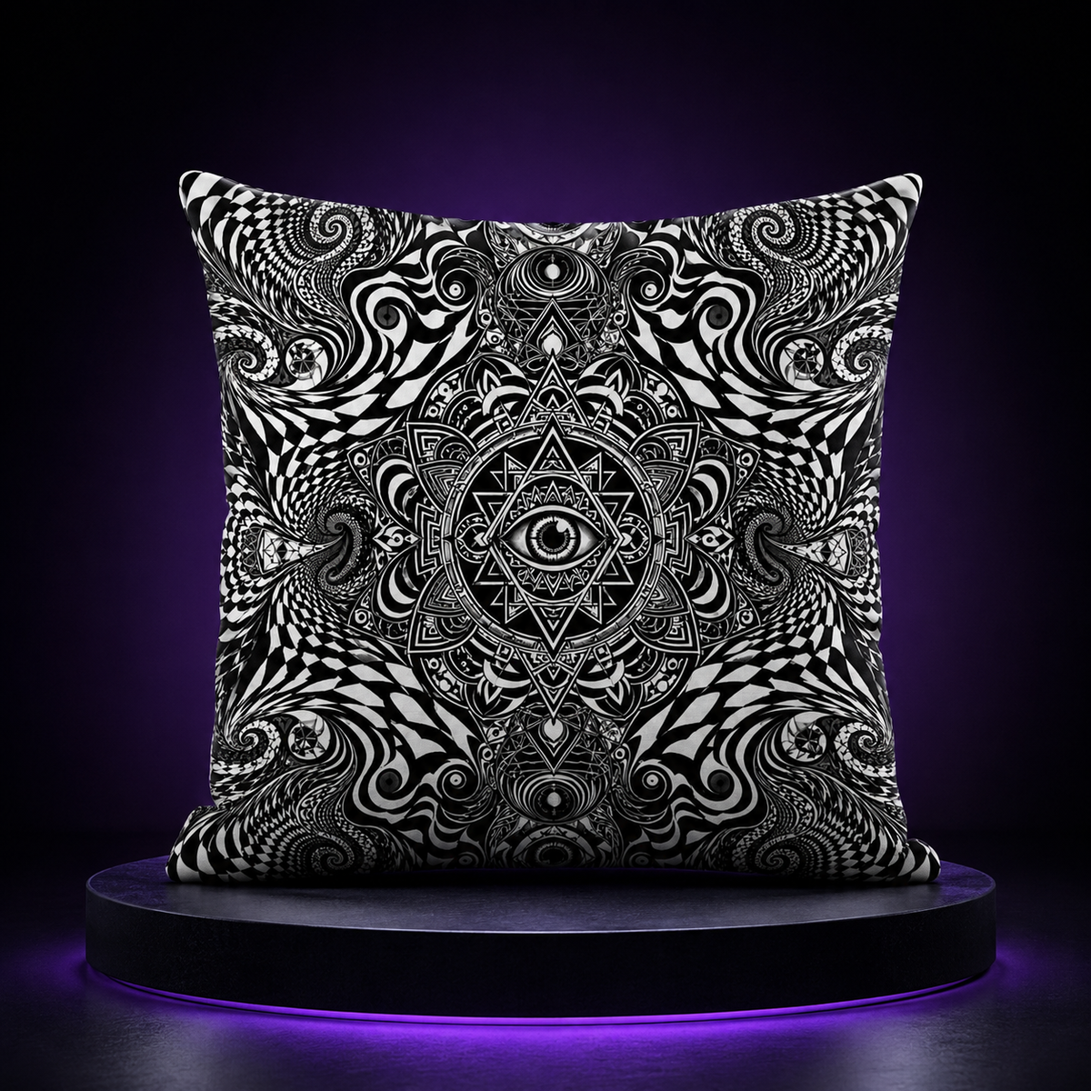 Third Eye Noir Kissen