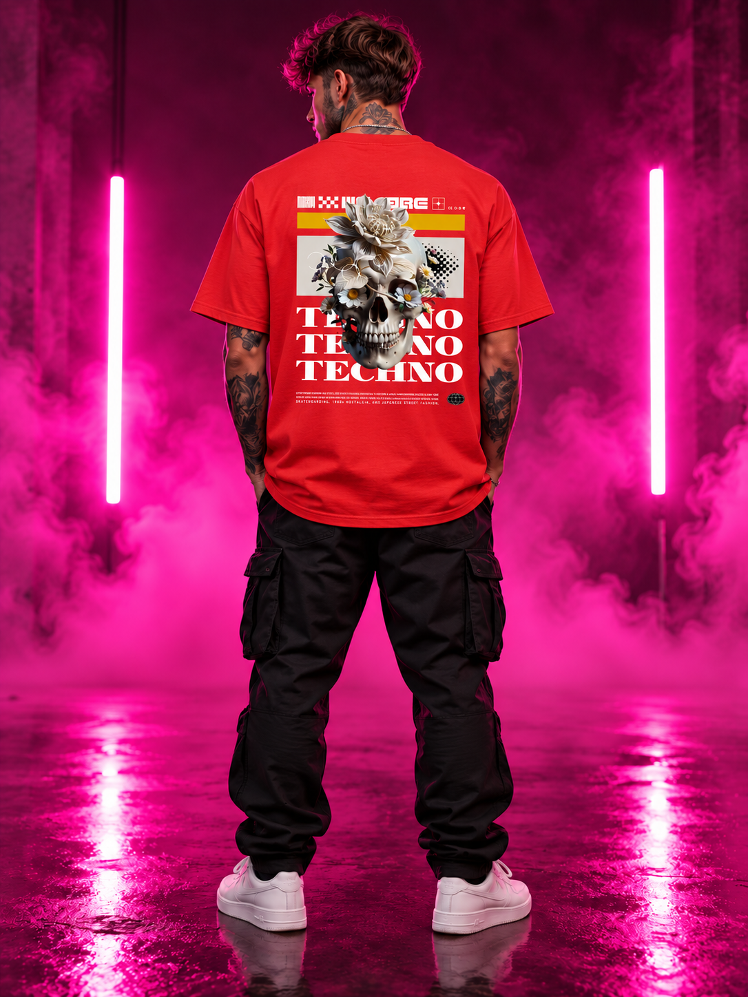 Techno Bloom Skull Classic T-Shirt
