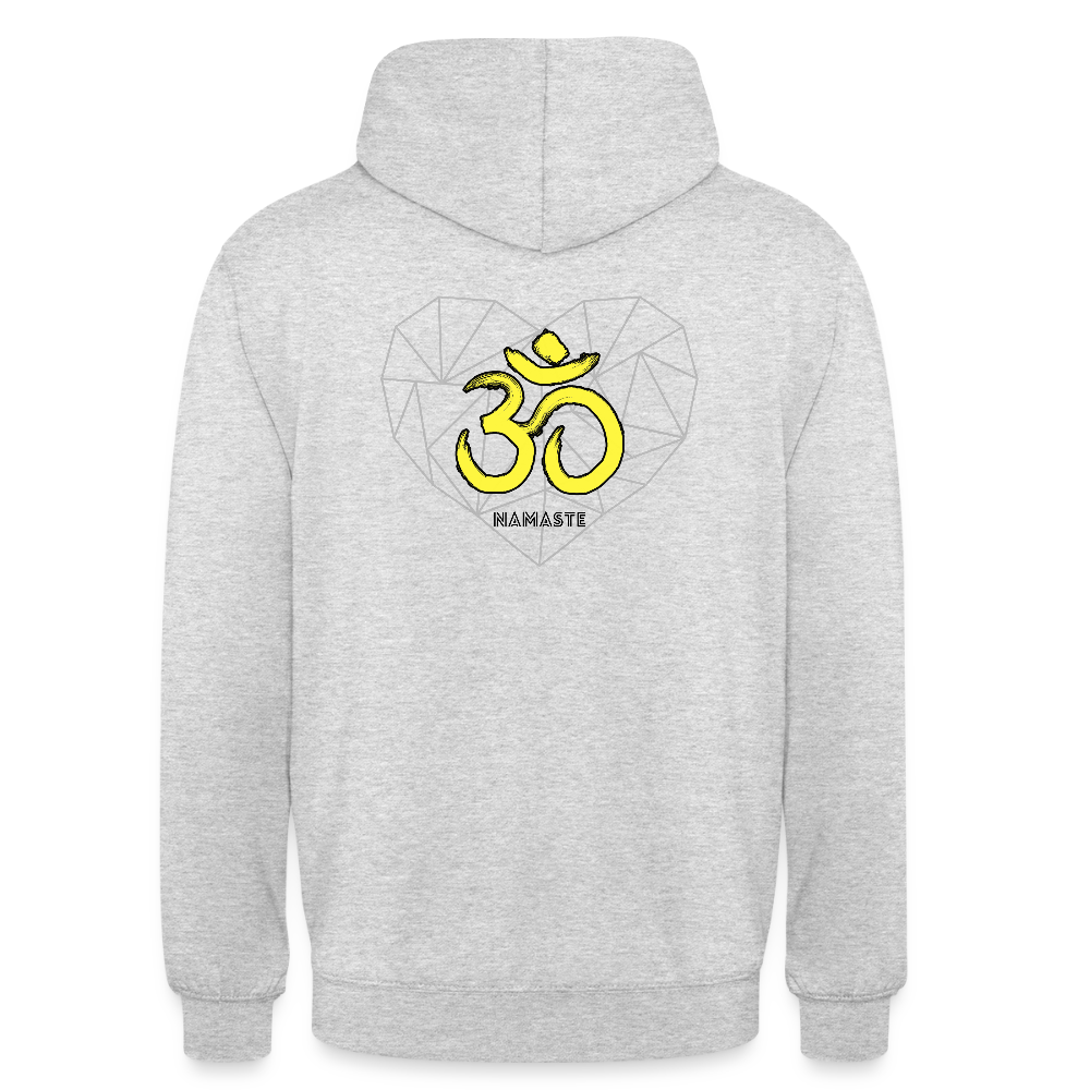 Namste Hoodie - Hellgrau meliert