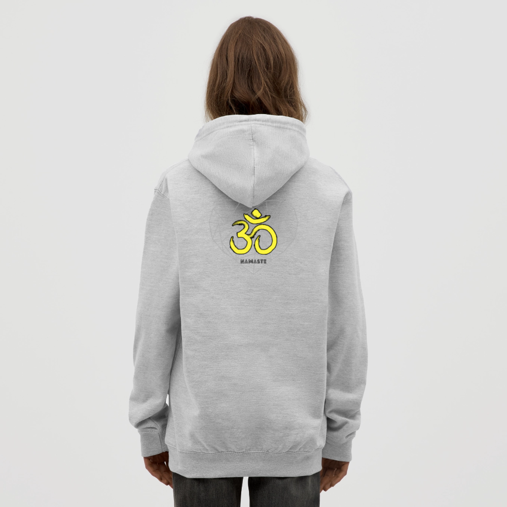 Namste Hoodie - Hellgrau meliert