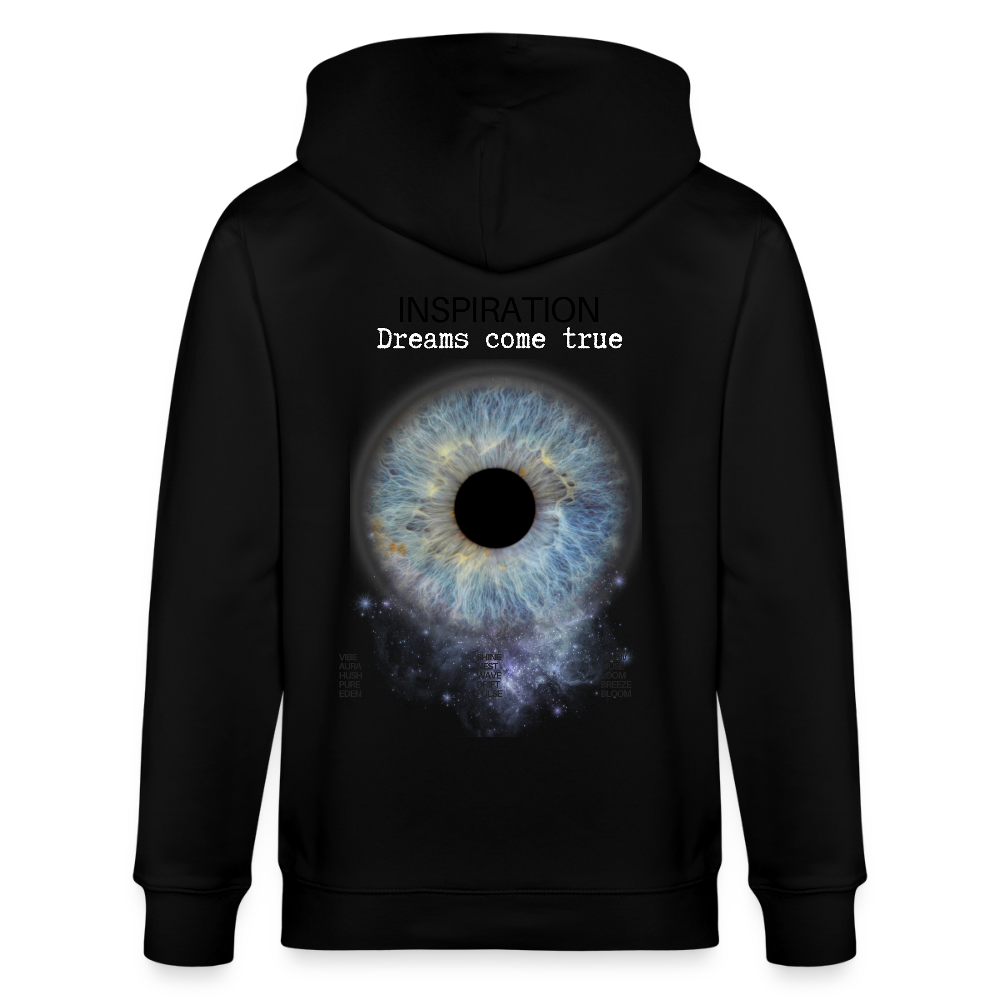 „Inspiration“ Zip-Hoodie - Schwarz