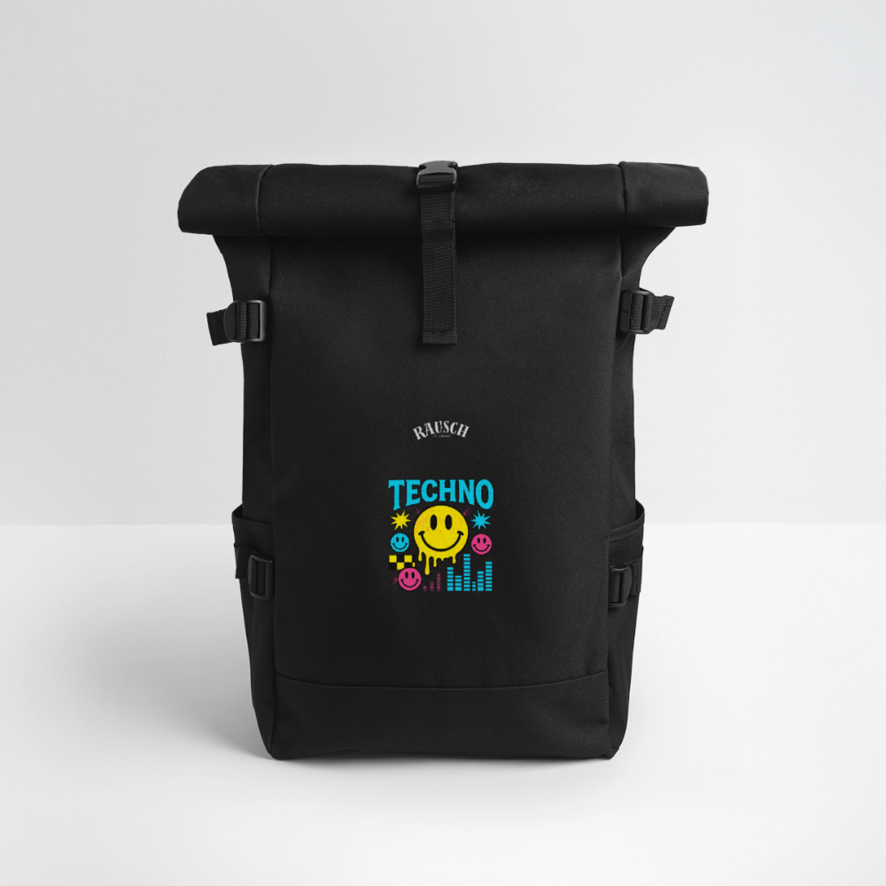 Rolltop Rucksack - Schwarz