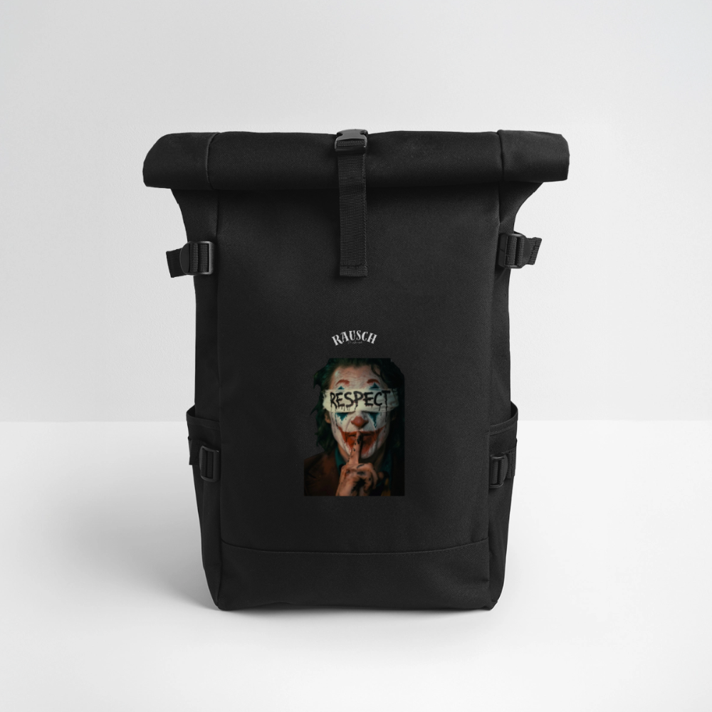 Rolltop Rucksack - Schwarz