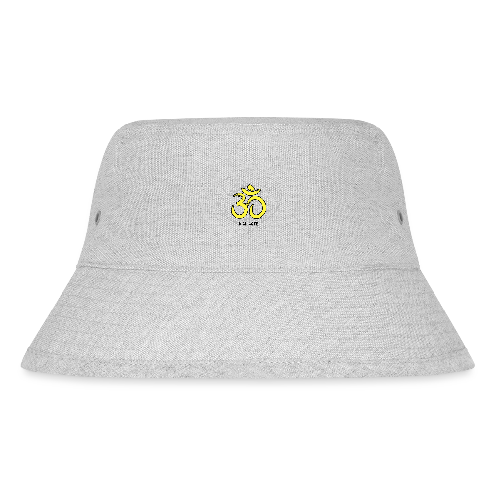 Namaste recycelter Bucket Hat - Grau meliert