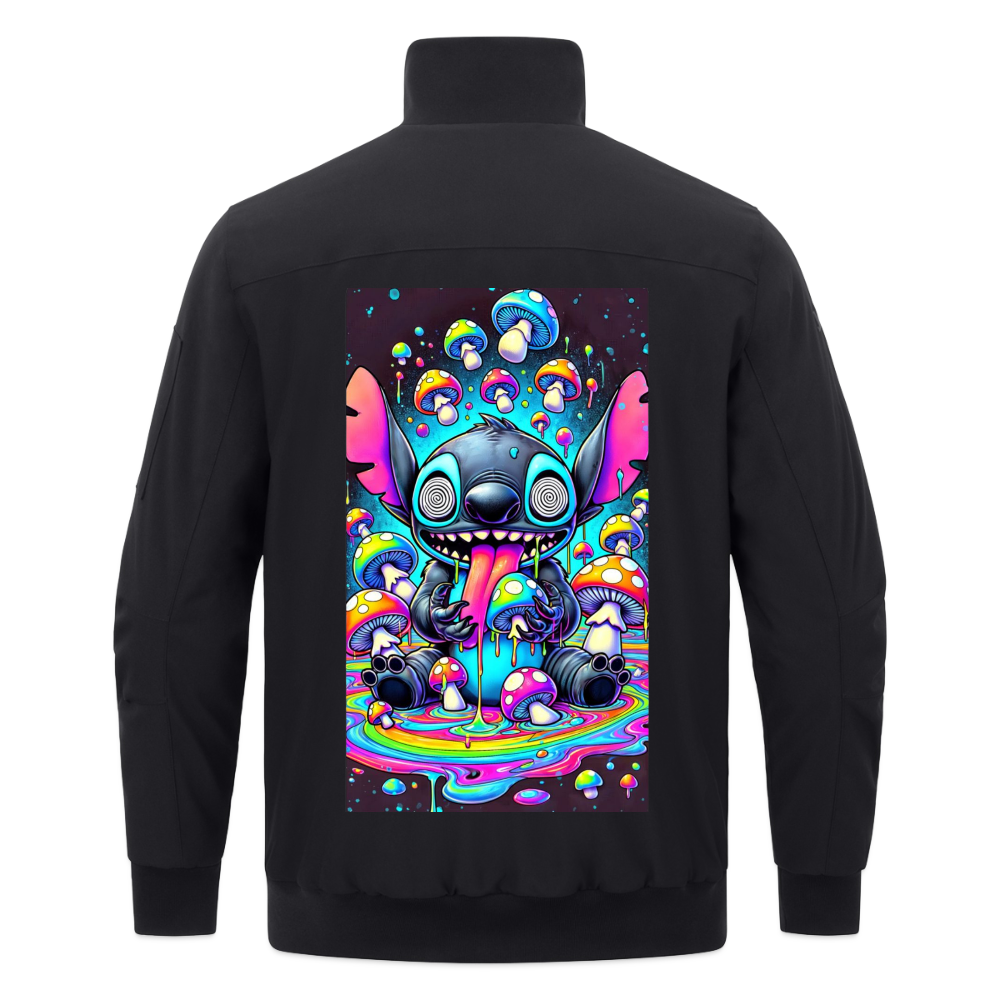 Trippy Wood Bomberjacke - Schwarz