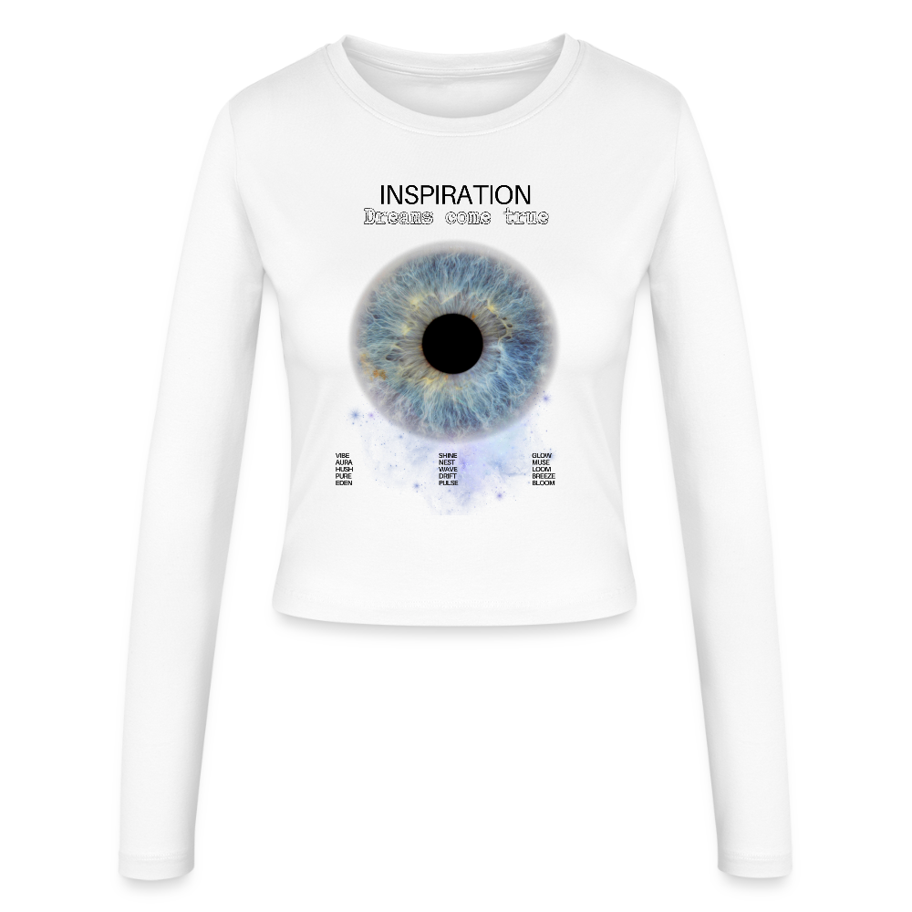 Inspiration Slim Fit Langarmshirt - Weiß