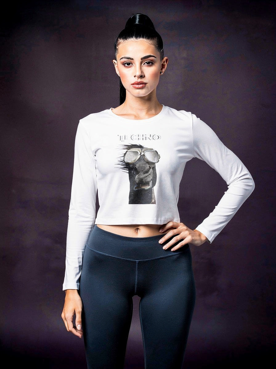 Horse Slim Fit Langarmshirt