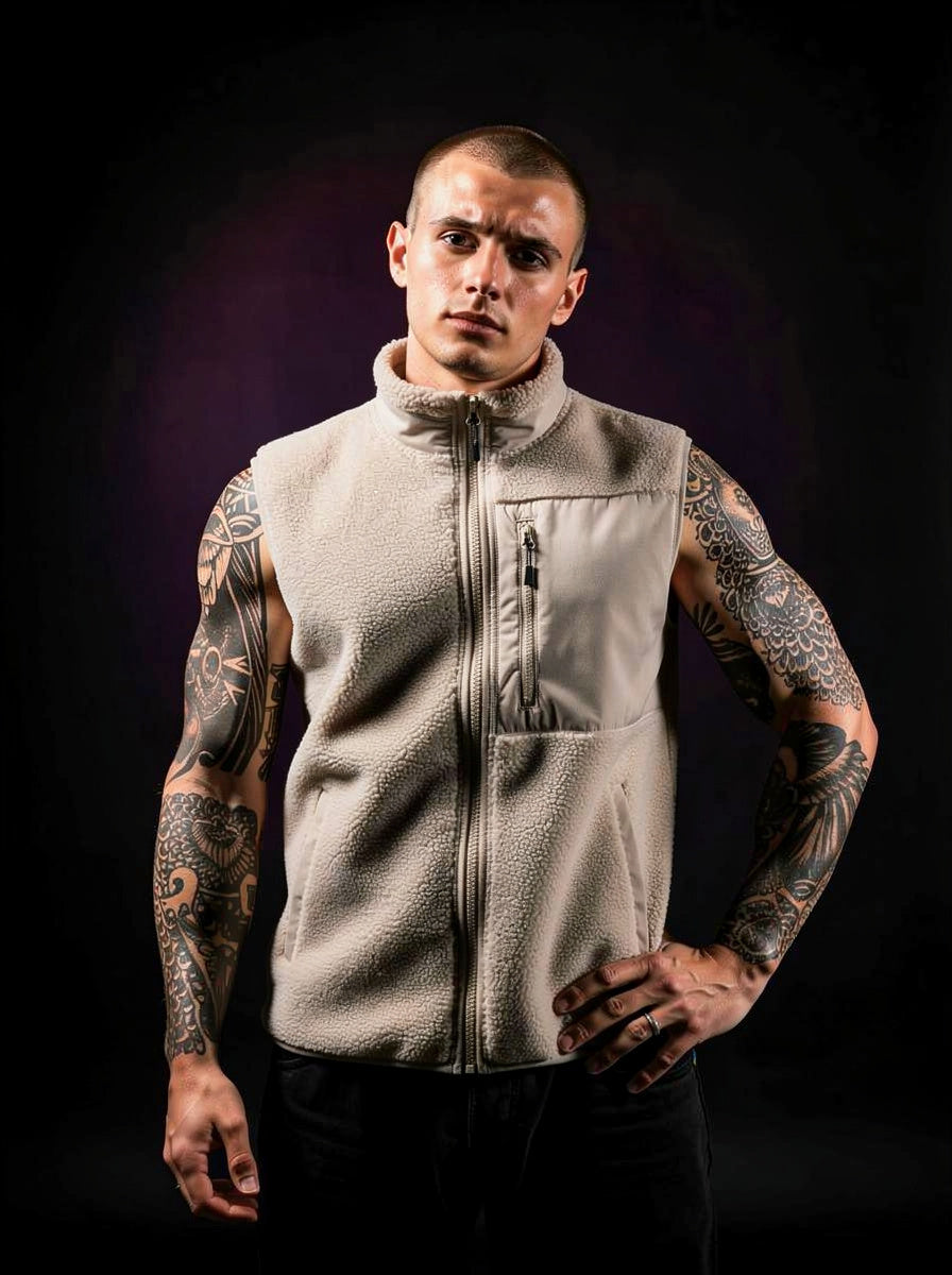 Sherpa Fleece Festival Weste Unisex