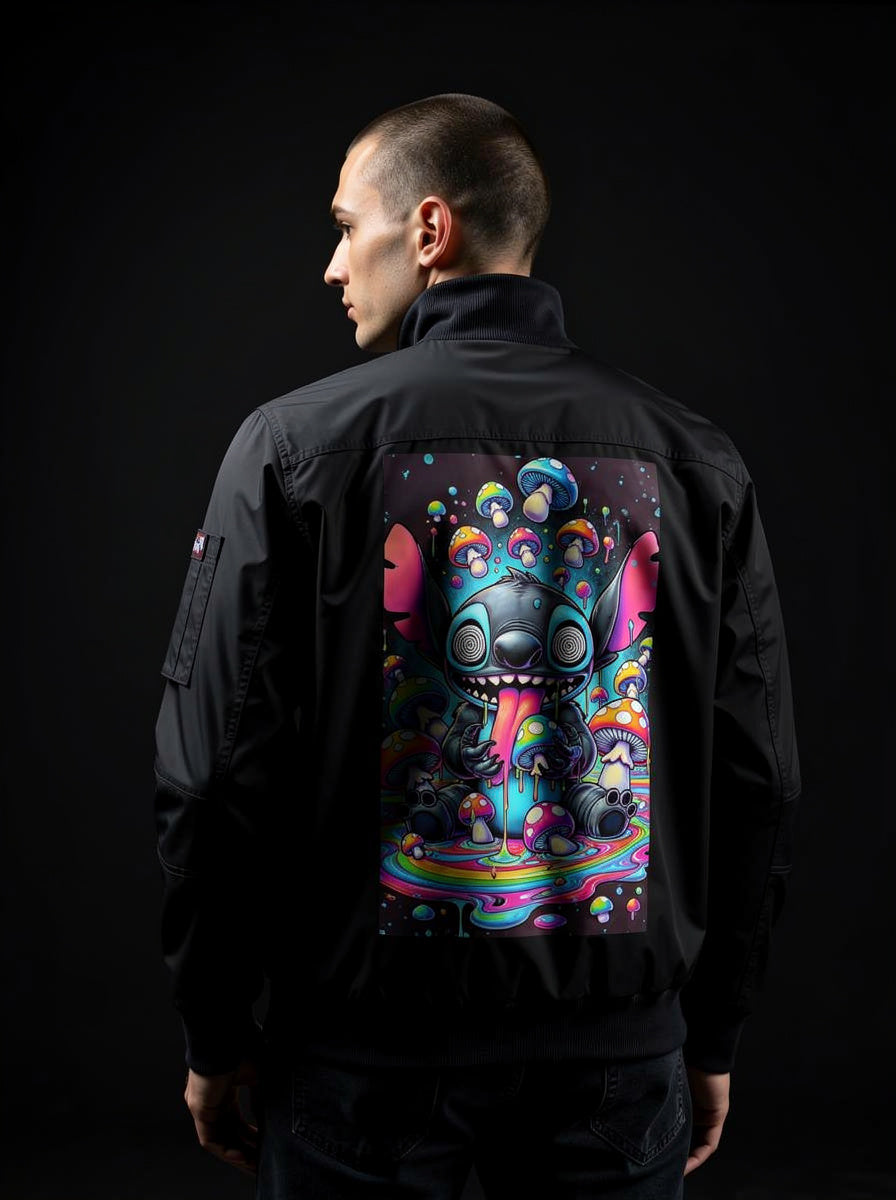Trippy Wood Bomberjacke