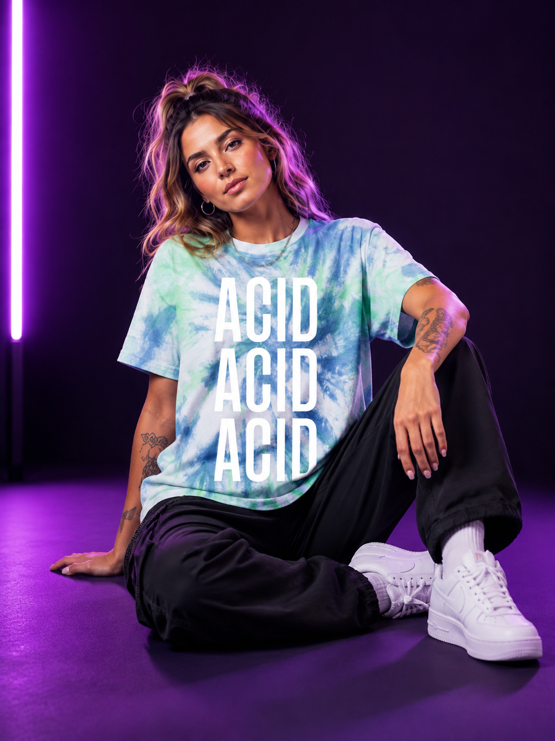 Acid Splash – Heavy Tie Dye T-Shirt