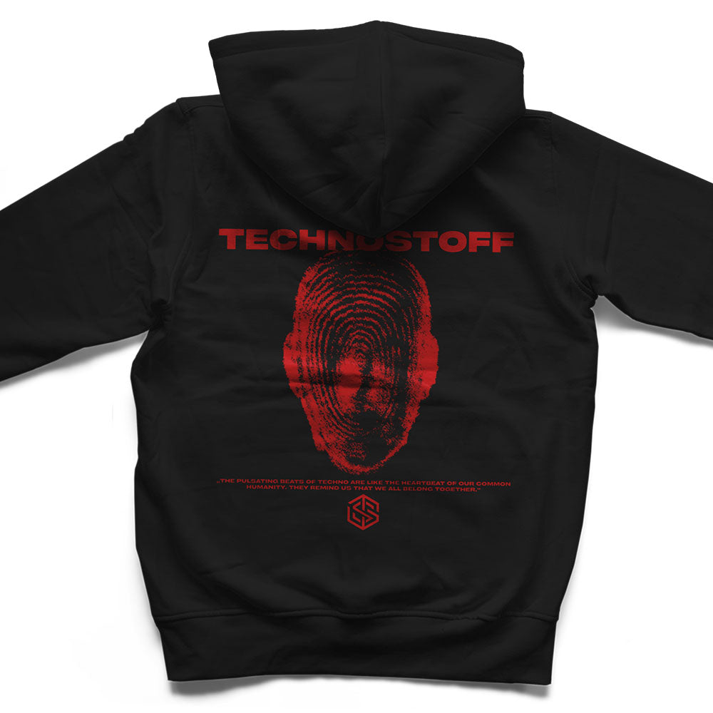 Red Headed Premium Zip Hoodie (schwarz, unisex)